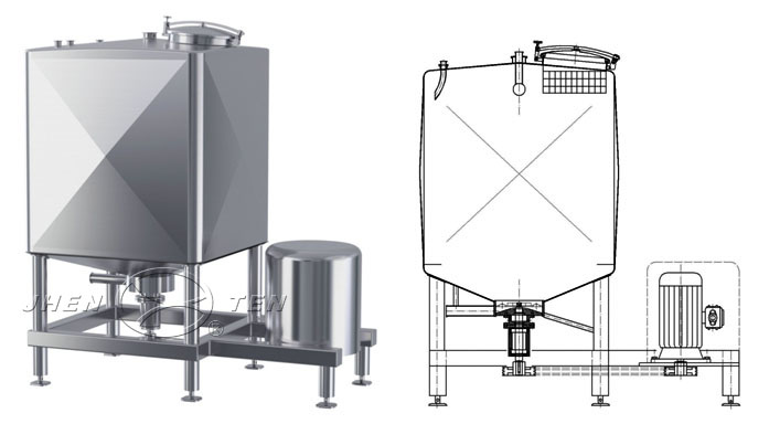 方形高剪切乳化罐_均質(zhì)乳化設(shè)備-鎮(zhèn)田機械